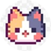Link to Gallery. The image is a calico cat made by enchemy.