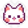 Link to Home. The image is a white cat made by enchemy.