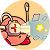 Link to Games. The image is a Kirby with the copy ability.