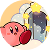 Link to Home. The image is Kirby in front of a door.