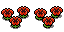 Red pansies spritesheet
