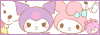 Button I created from My Melody and Kuromi official art