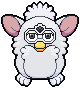 Link to the creator. The image is a Snowball Furby