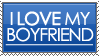 Link to where I found it. It's a stamp that reads 'I love my boyfriend'.