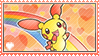 Link to the creator. It's an image of a Plusle with a rainbow behind it coming from its left.
